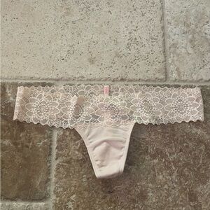 PINK lace waist thong